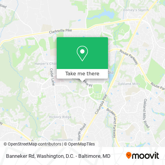 Mapa de Banneker Rd