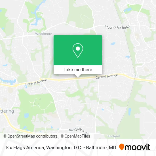 Six Flags America map