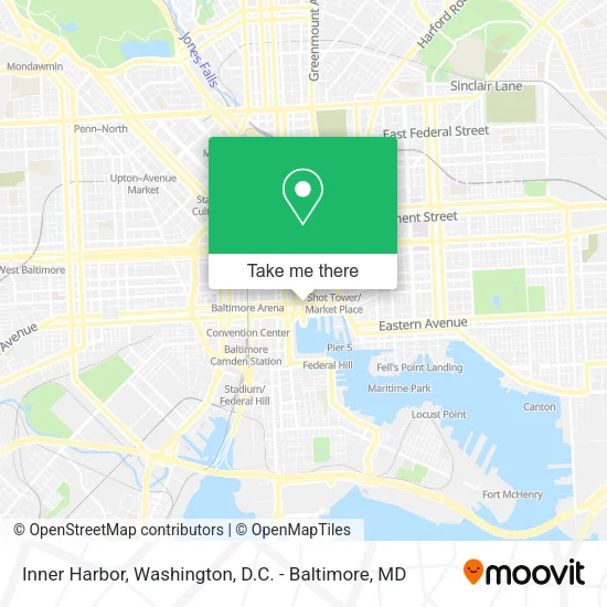 Inner Harbor map