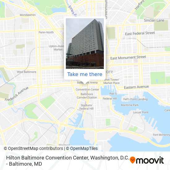 Hilton Baltimore Convention Center map