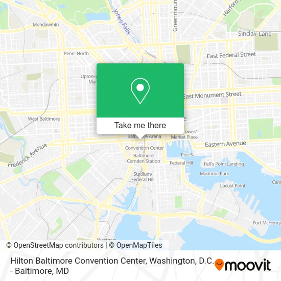 Hilton Baltimore Convention Center map