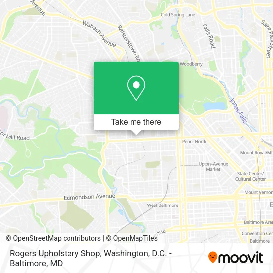 Mapa de Rogers Upholstery Shop