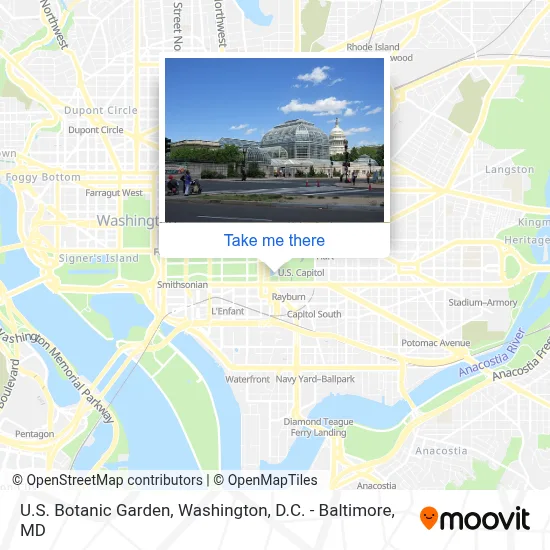 U.S. Botanic Garden map