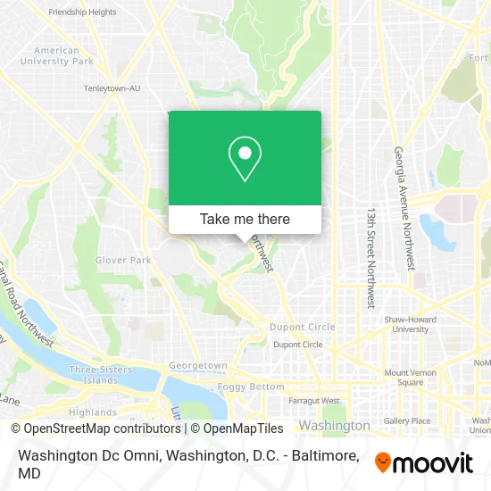 Washington Dc Omni map