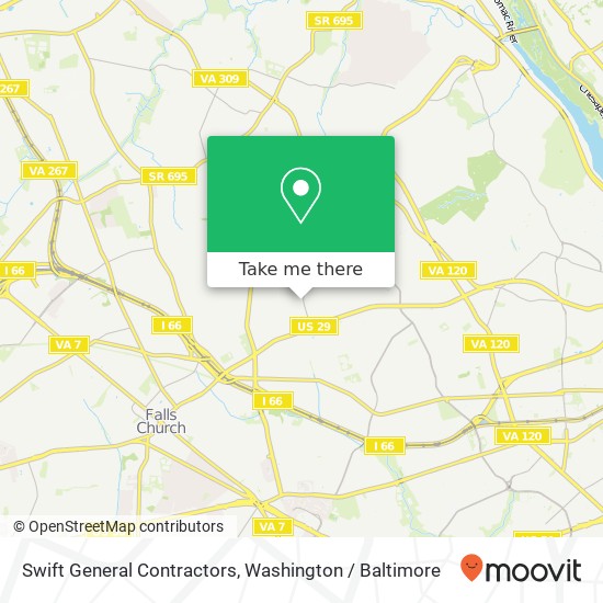 Swift General Contractors, 2622 John Marshall Dr map