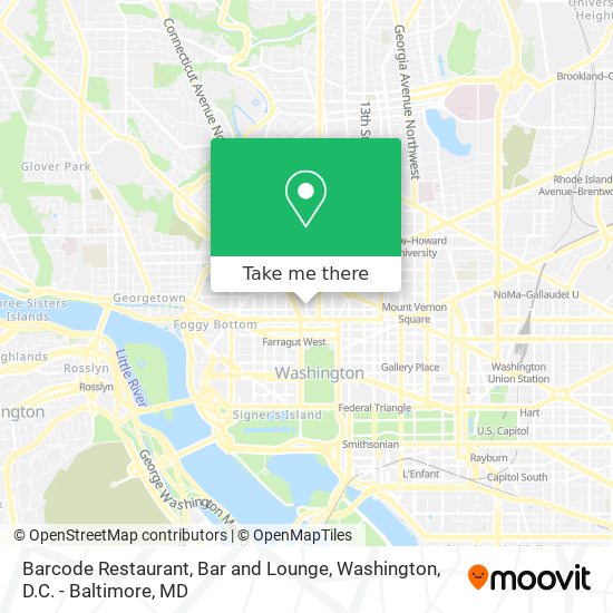 Barcode Restaurant, Bar and Lounge map