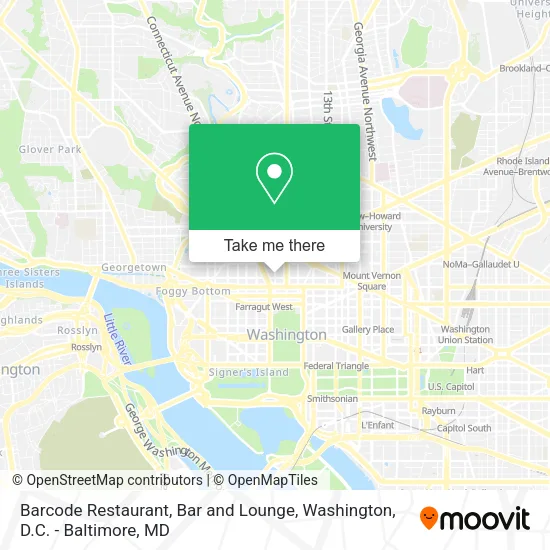 Barcode Restaurant, Bar and Lounge map