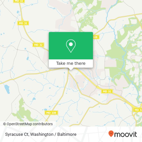 Mapa de Syracuse Ct, Clarksville, MD 21029