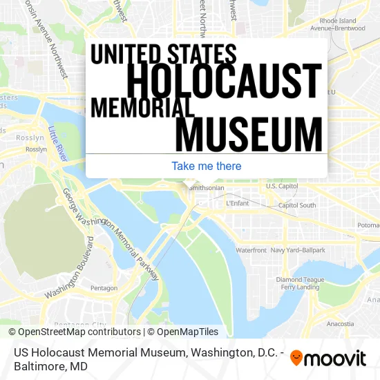 US Holocaust Memorial Museum map