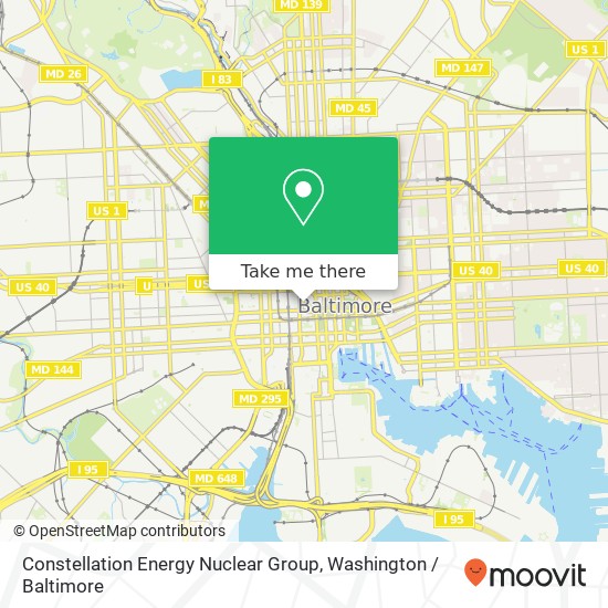 Mapa de Constellation Energy Nuclear Group, 39 W Lexington St