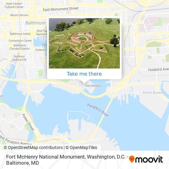 Fort McHenry National Monument map