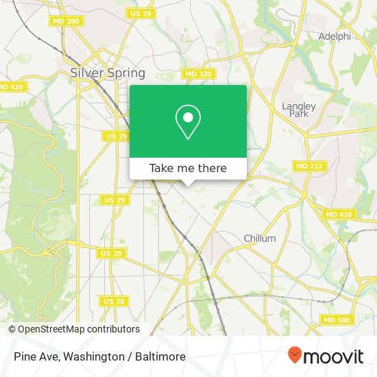 Pine Ave, Takoma Park, MD 20912 map