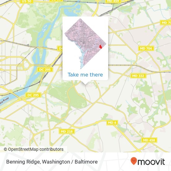 Mapa de Benning Ridge