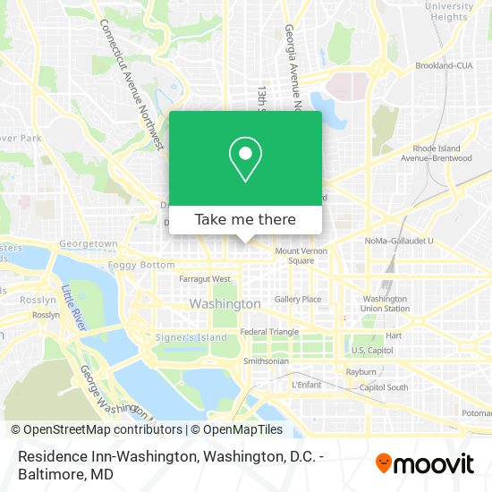 Mapa de Residence Inn-Washington