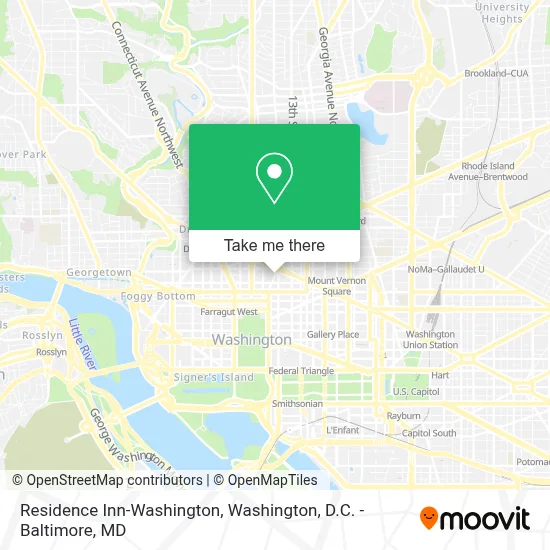 Residence Inn-Washington map