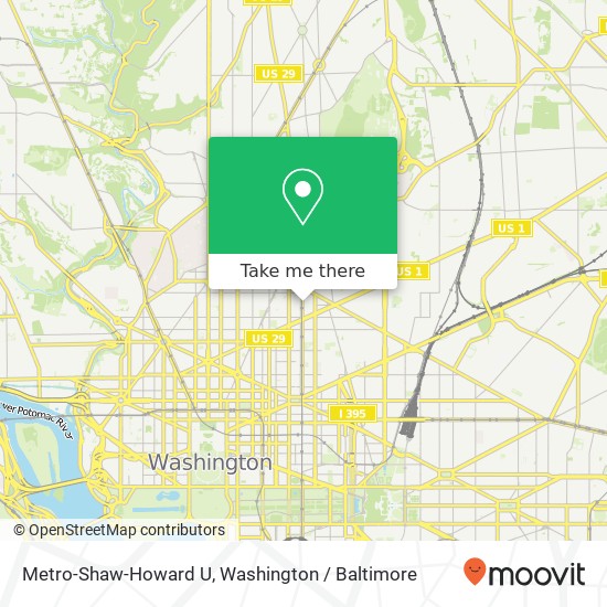 Metro-Shaw-Howard U map