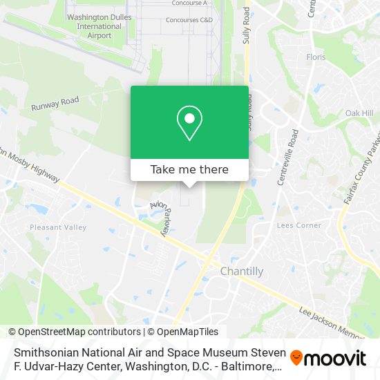 Smithsonian National Air and Space Museum Steven F. Udvar-Hazy Center map