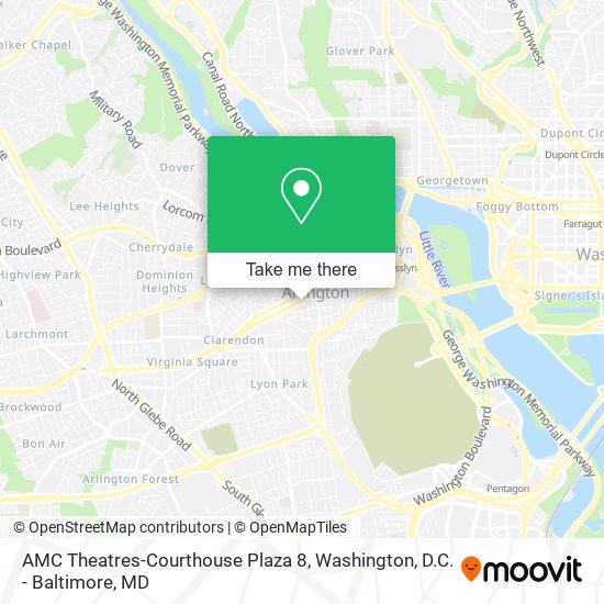 Mapa de AMC Theatres-Courthouse Plaza 8