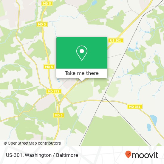 US-301, Brandywine, MD 20613 map
