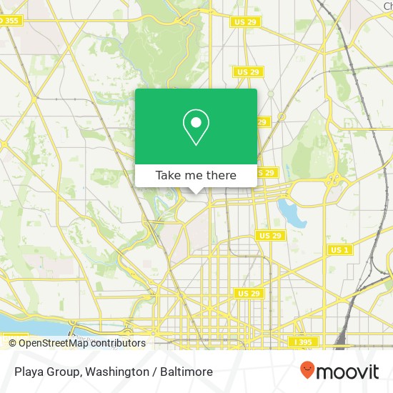 Mapa de Playa Group, 1701 Hobart St NW