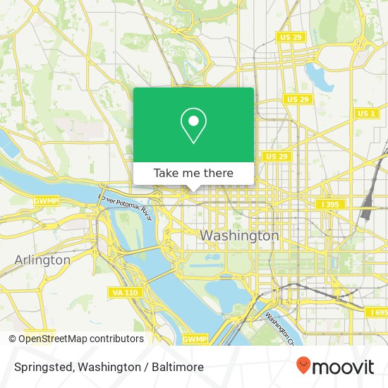 Springsted, 2121 K St NW map