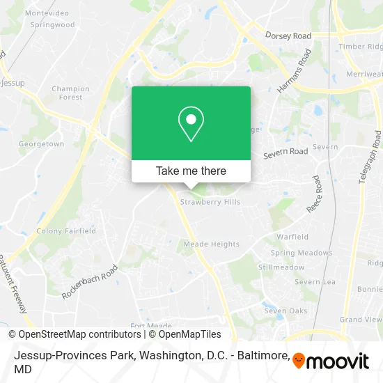 Jessup-Provinces Park map