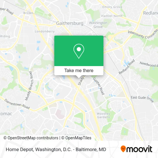 Mapa de Home Depot