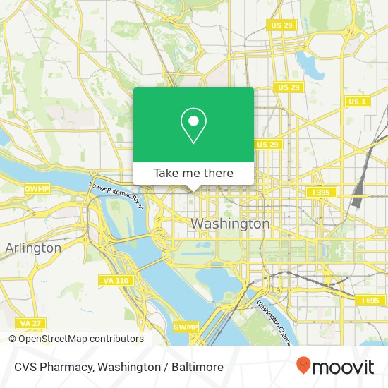 CVS Pharmacy, 2000 Pennsylvania Ave NW map