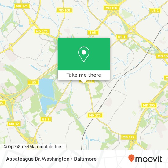 Assateague Dr, Jessup (JESSUP), MD 20794 map