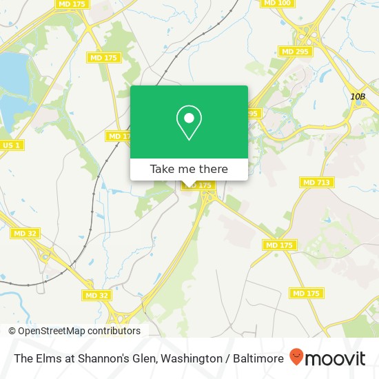 Mapa de The Elms at Shannon's Glen, 7811 Shannons Glen Dr