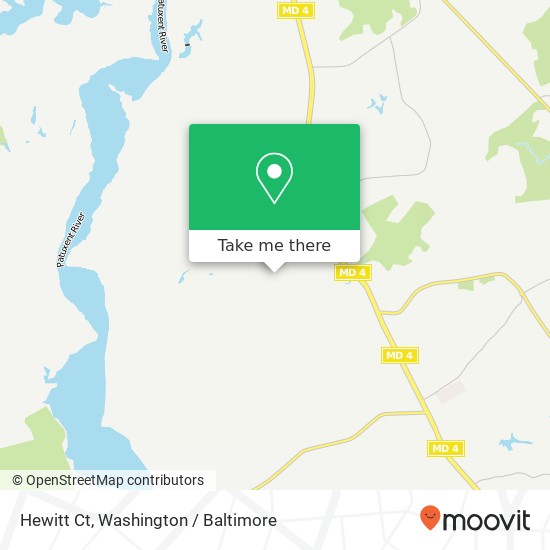 Mapa de Hewitt Ct, Dunkirk, MD 20754