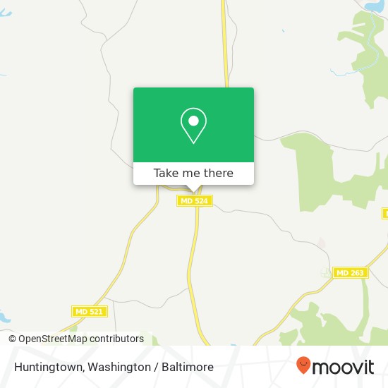 Huntingtown map