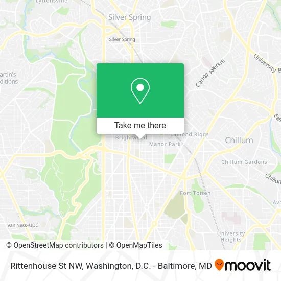 Rittenhouse St NW map