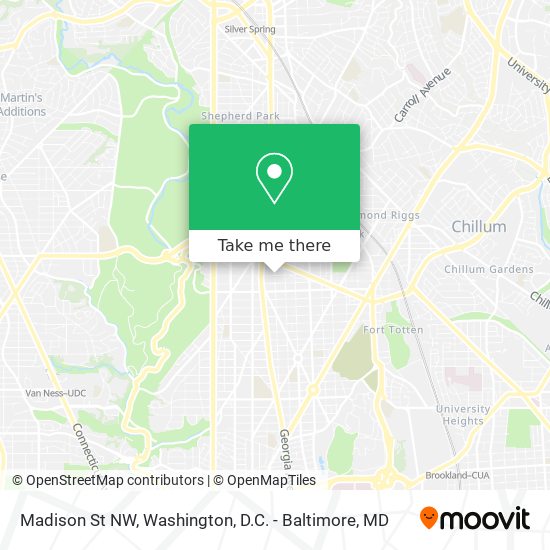 Madison St NW map