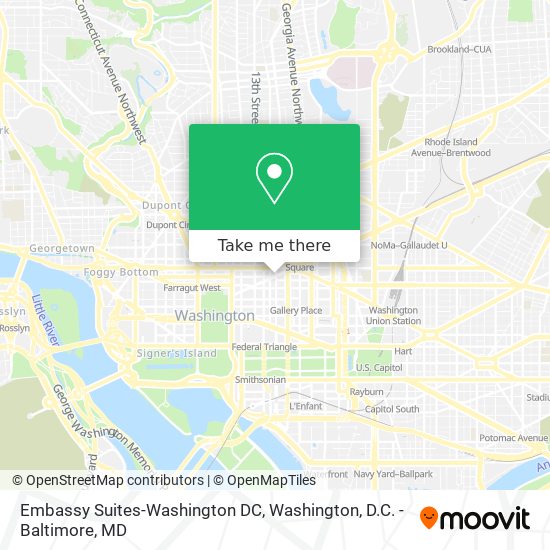 Mapa de Embassy Suites-Washington DC
