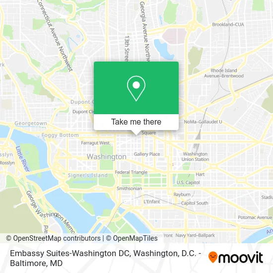 Embassy Suites-Washington DC map