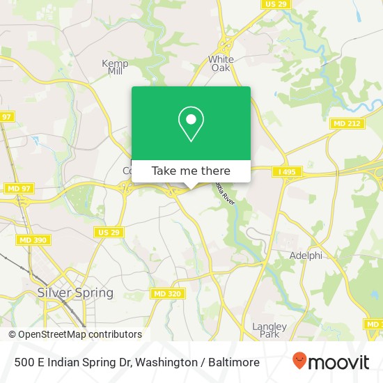 500 E Indian Spring Dr, Silver Spring, MD 20901 map