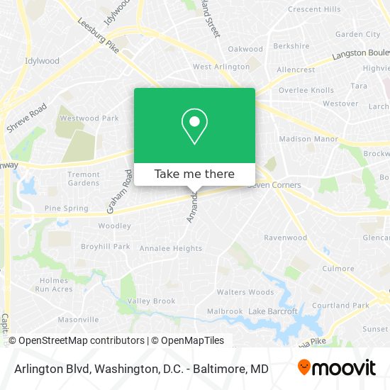 Mapa de Arlington Blvd