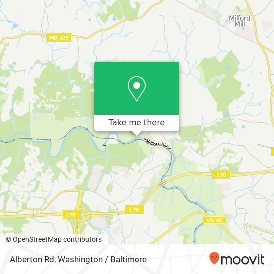 Mapa de Alberton Rd, Windsor Mill, MD 21244