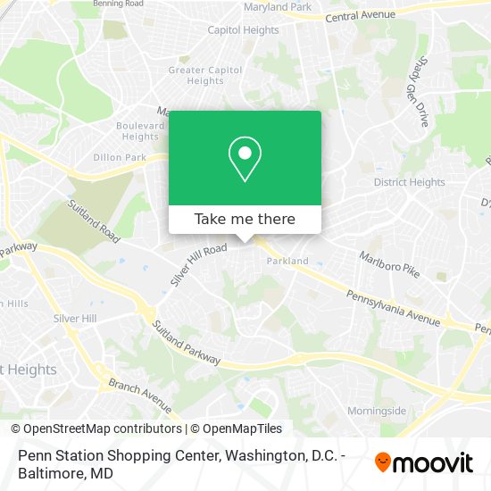 Penn Station Shopping Center map