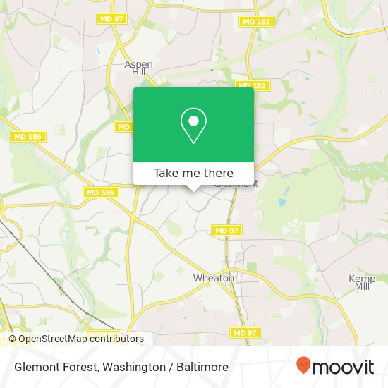 Glemont Forest map