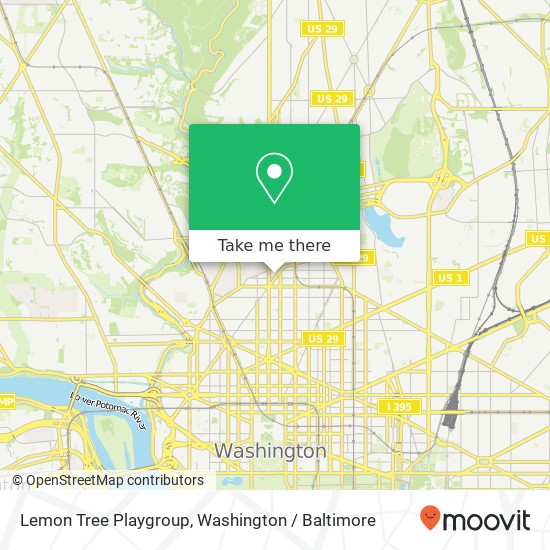 Mapa de Lemon Tree Playgroup, 2100 New Hampshire Ave NW