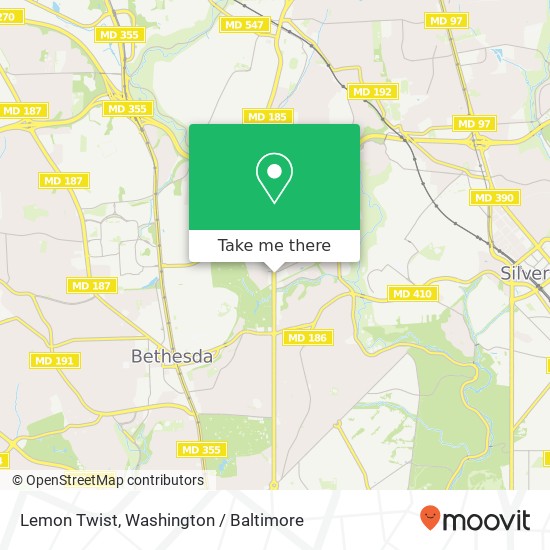 Mapa de Lemon Twist, 8541 Connecticut Ave