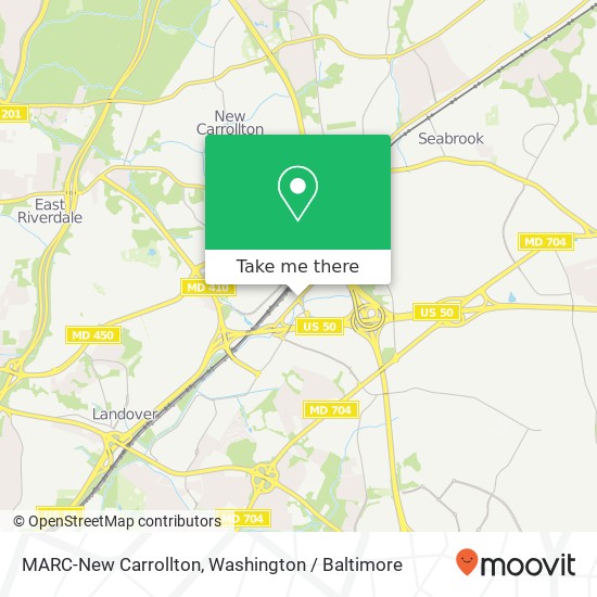 MARC-New Carrollton map