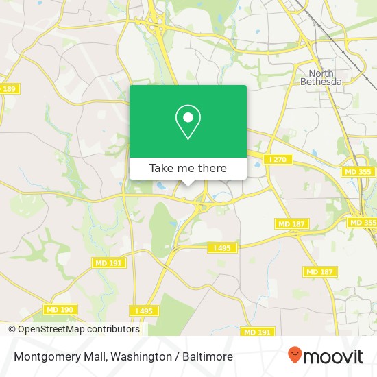 Mapa de Montgomery Mall