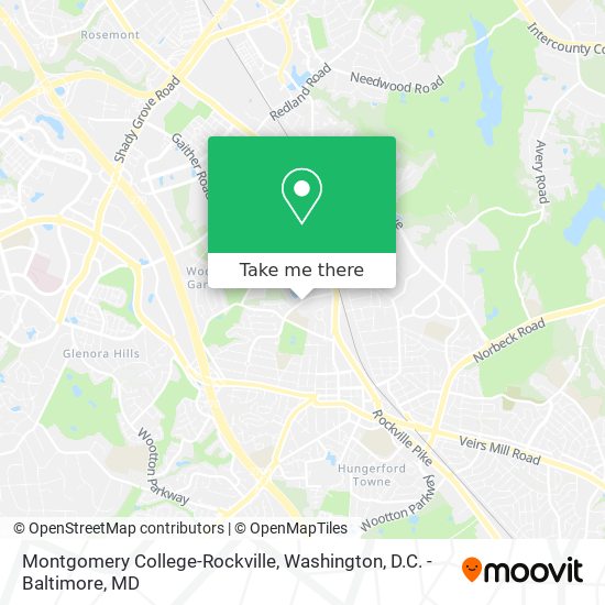 Mapa de Montgomery College-Rockville