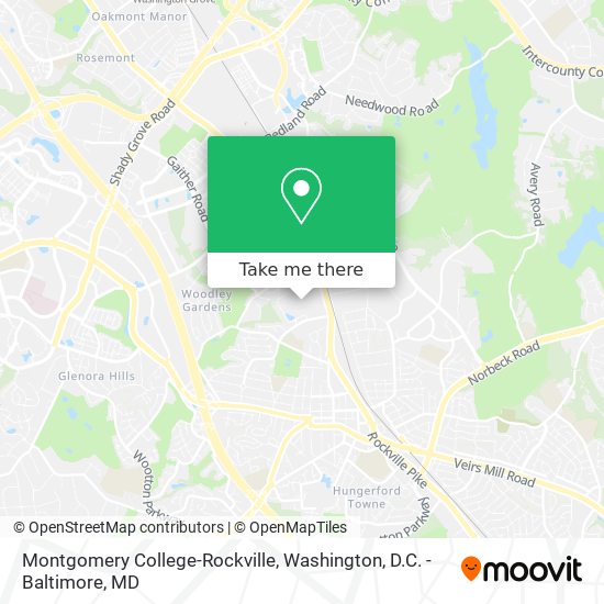Montgomery College-Rockville map