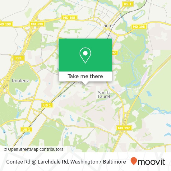 Mapa de Contee Rd @ Larchdale Rd, 8504 Contee Rd