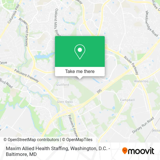 Maxim Allied Health Staffing map