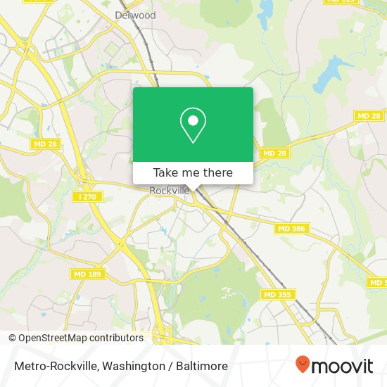 Mapa de Metro-Rockville